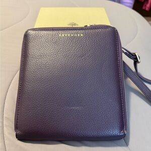 Levenger Deep Purple Crossbody Bag